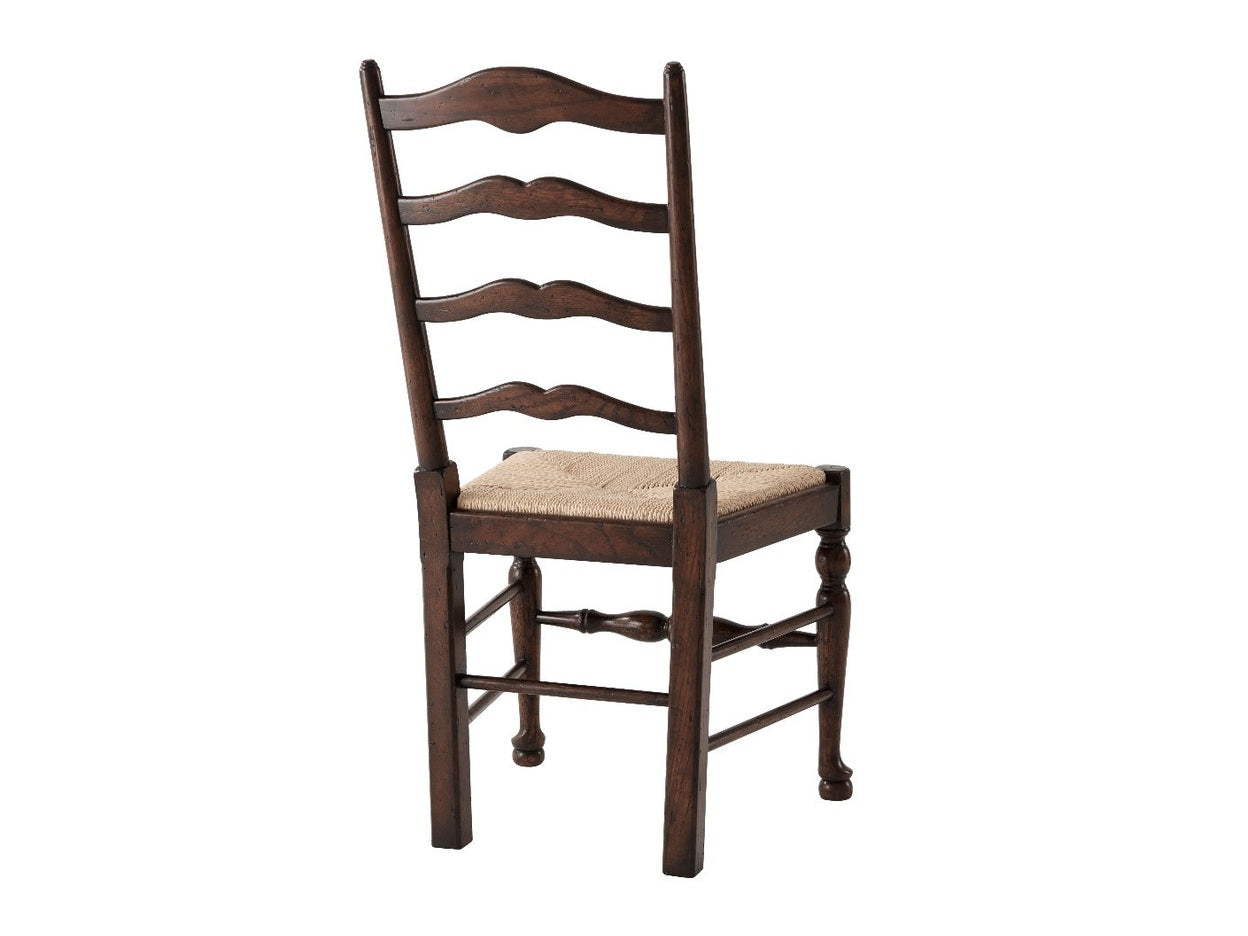 Theodore Alexander Victory Oak Ladderback Side Chair