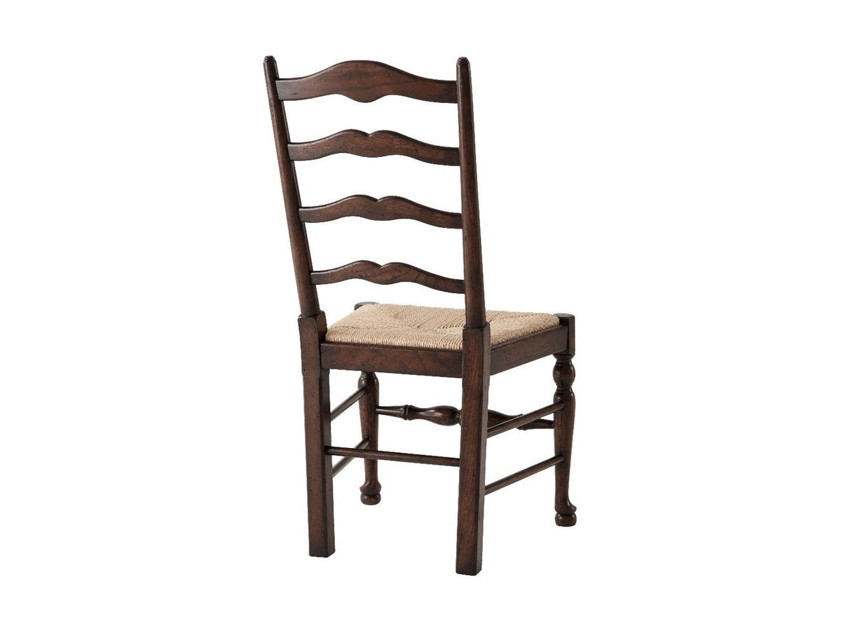 Theodore Alexander Victory Oak Ladderback Side Chair