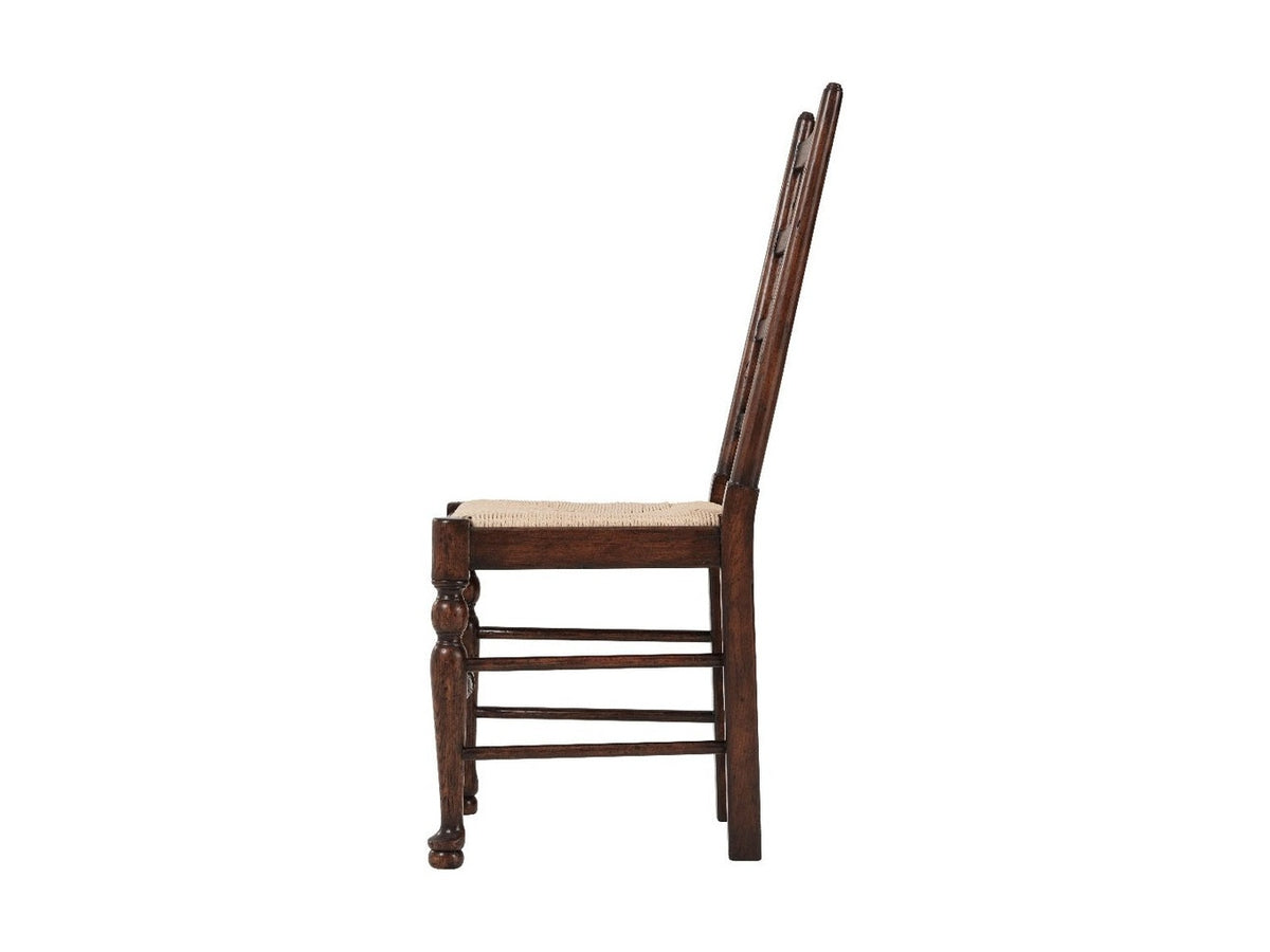 Theodore Alexander Victory Oak Ladderback Side Chair