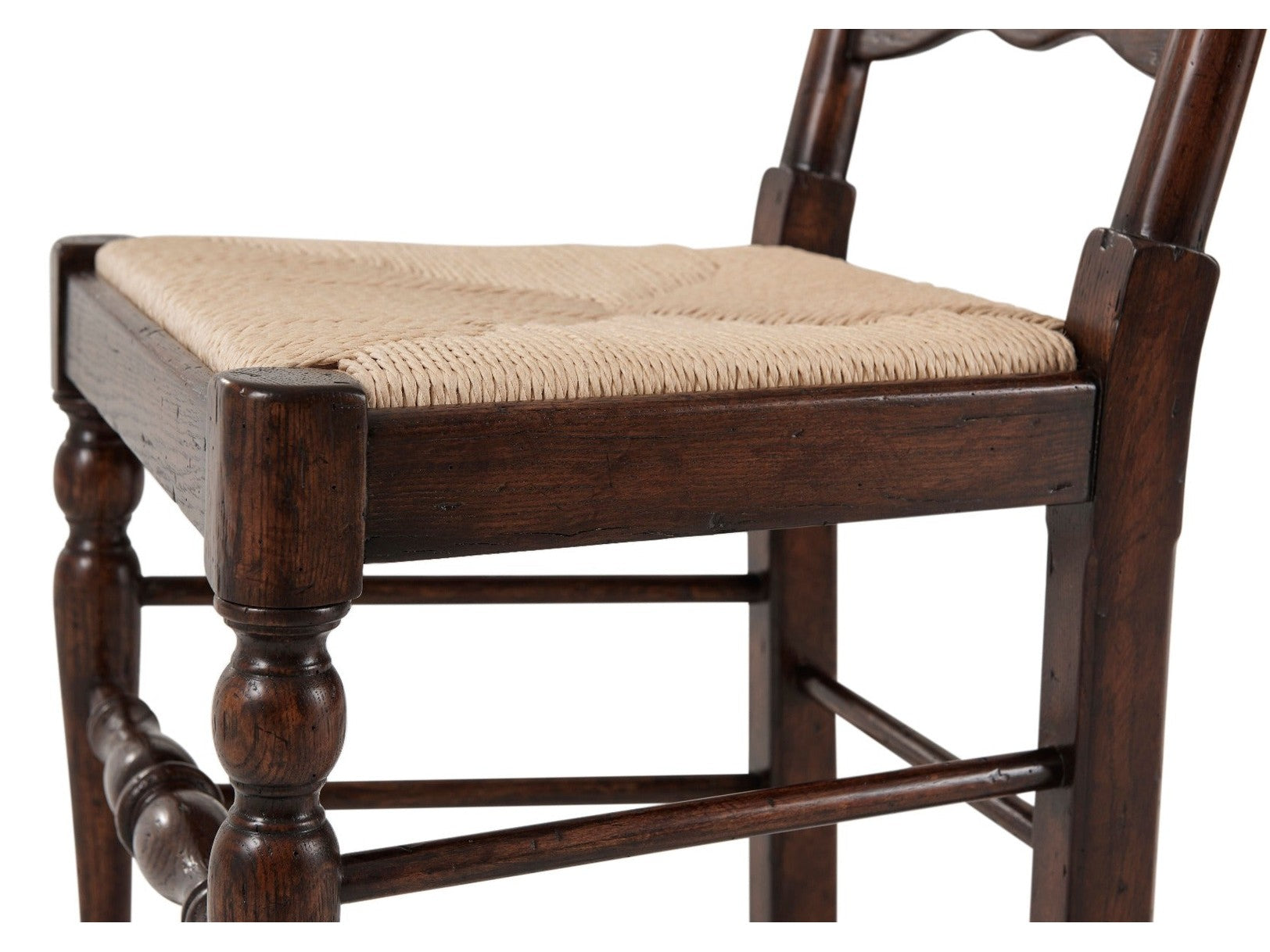 Theodore Alexander Victory Oak Ladderback Side Chair