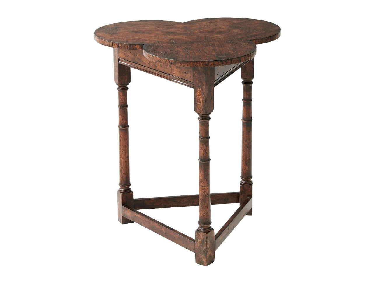 Theodore Alexander Oak Clover Accent Table