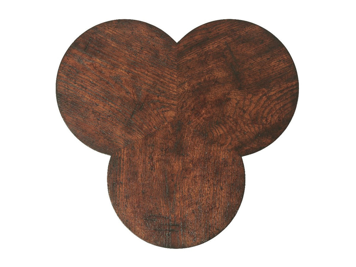 Theodore Alexander Oak Clover Accent Table