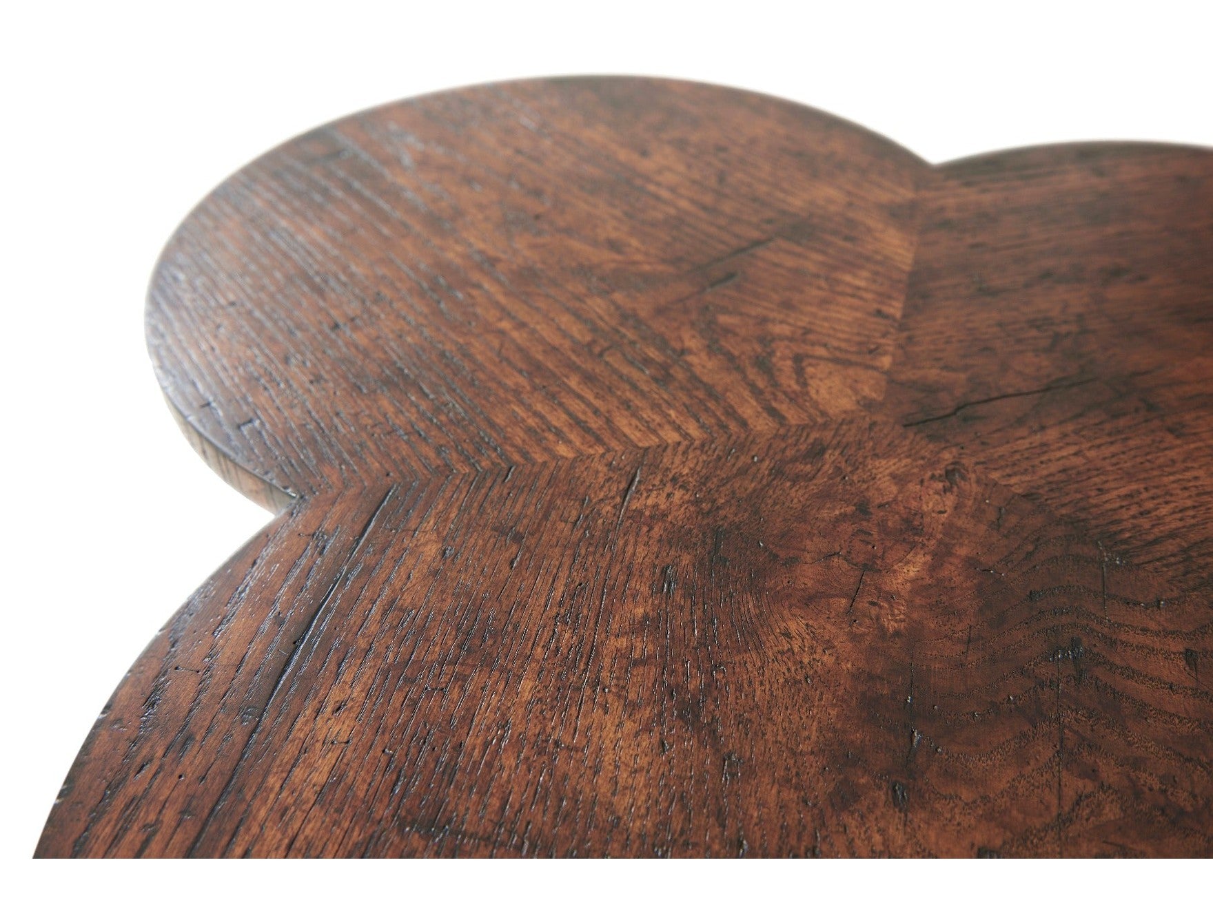 Theodore Alexander Oak Clover Accent Table