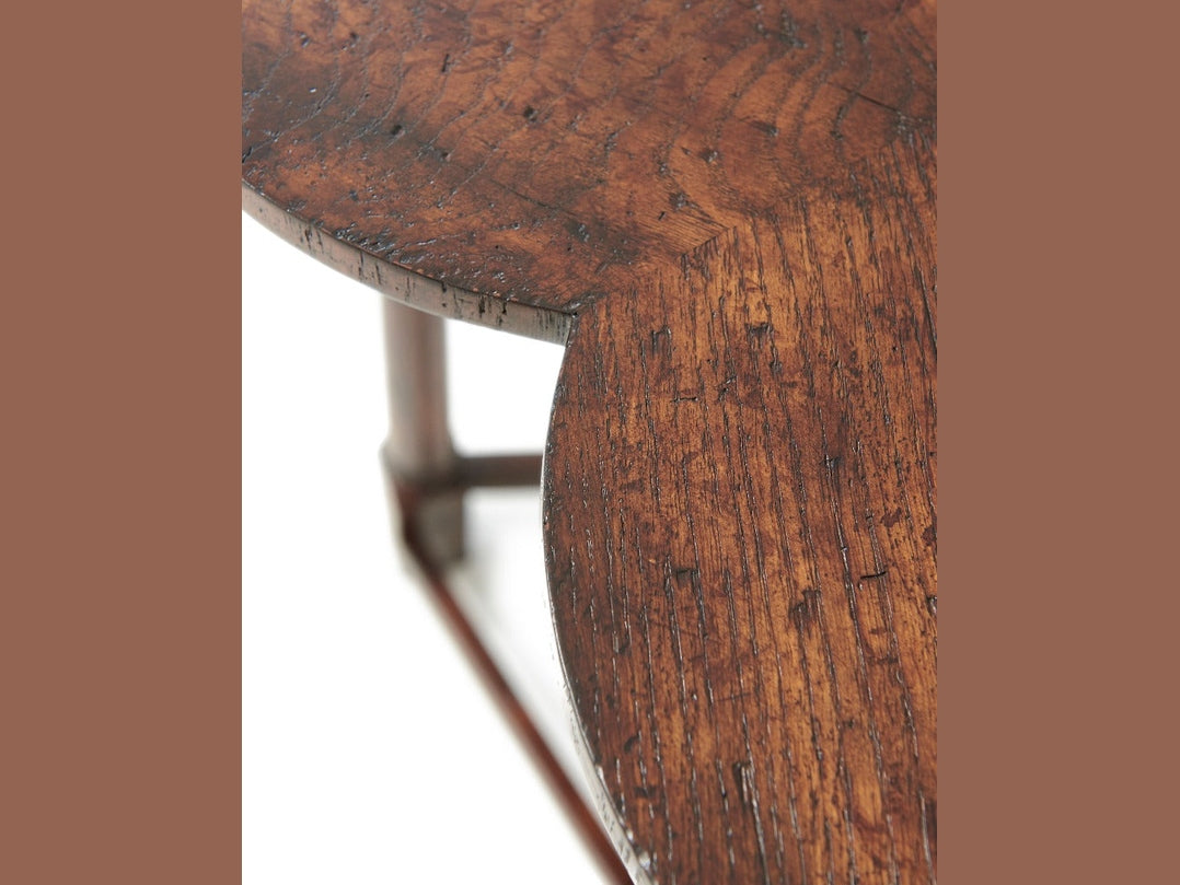 Theodore Alexander Oak Clover Accent Table