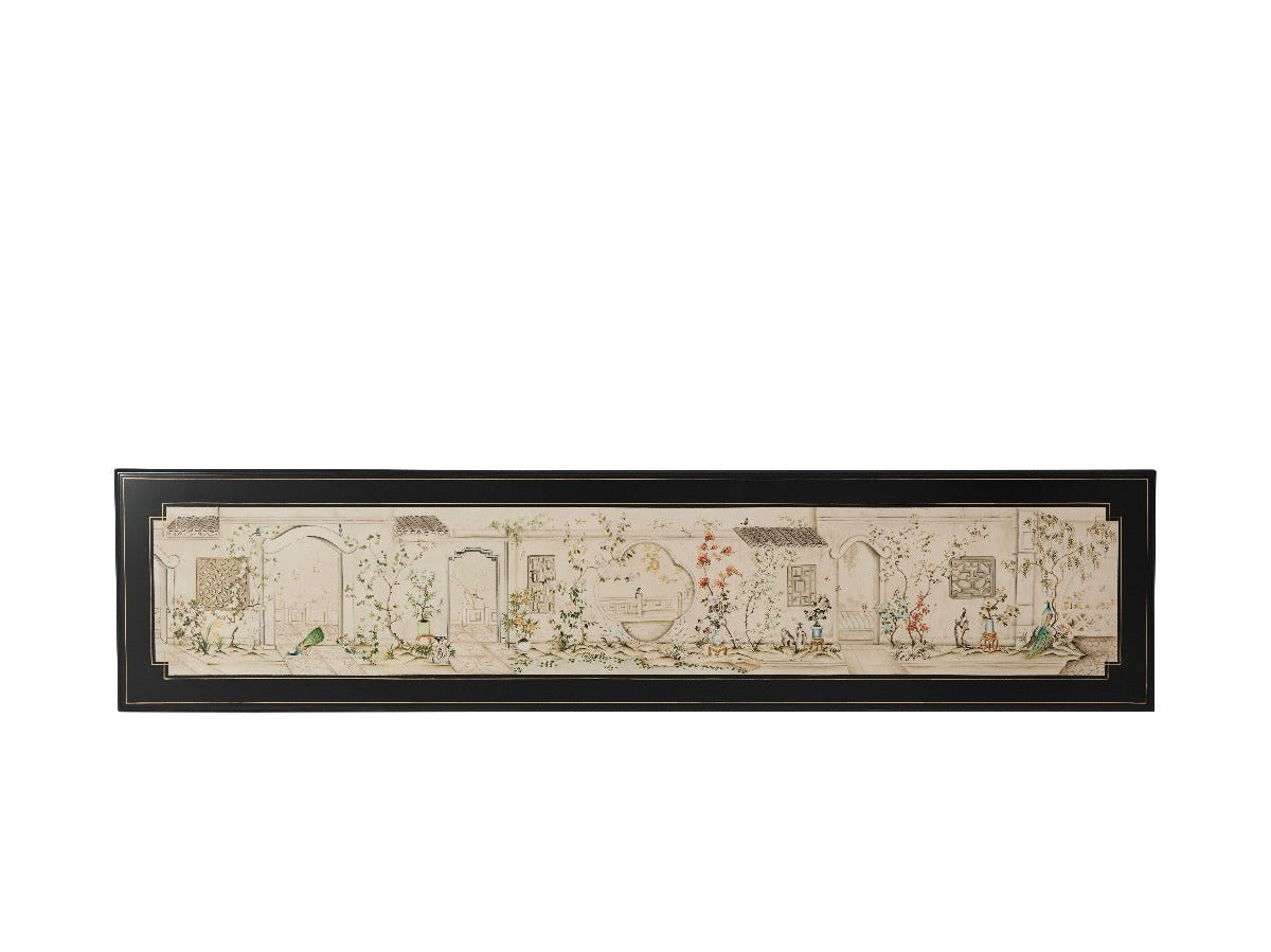 Theodore Alexander Long Hall Chinoiserie Console Table