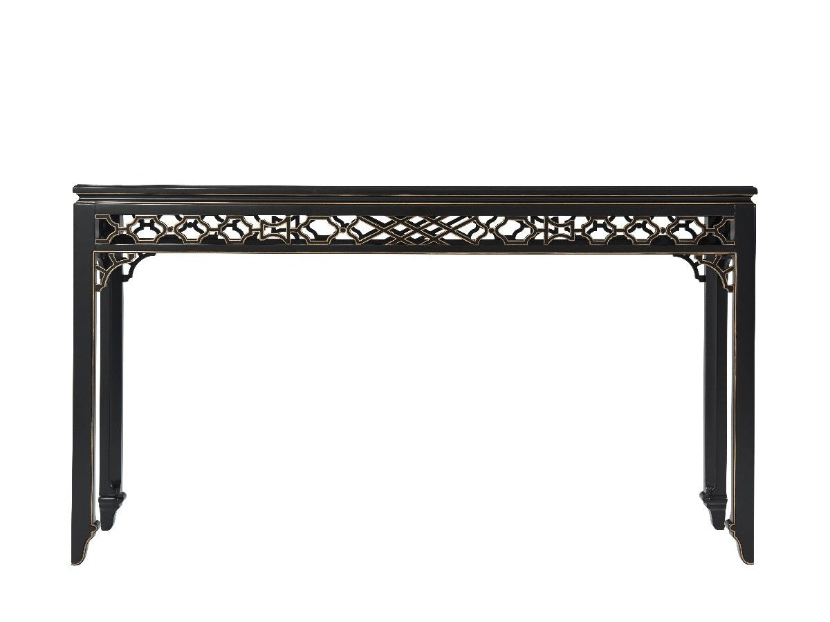 Theodore Alexander Long Hall Chinoiserie Console Table