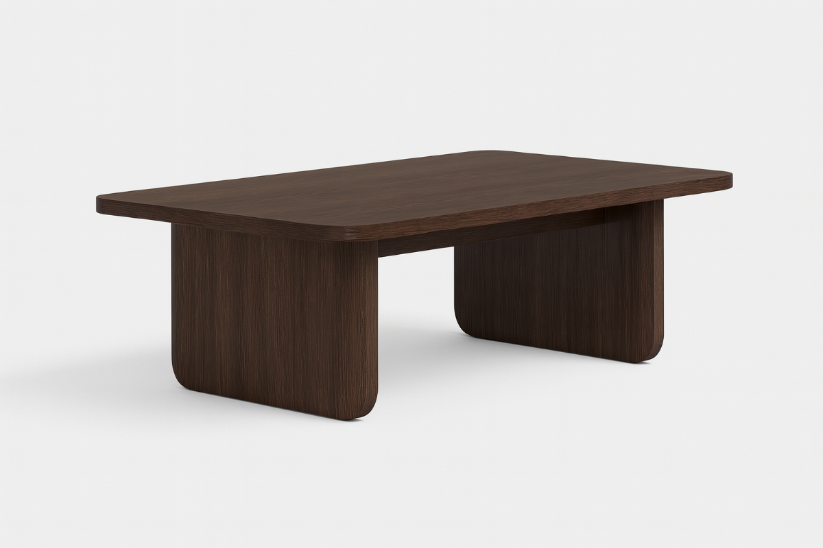 Appia coffee table on a white background.