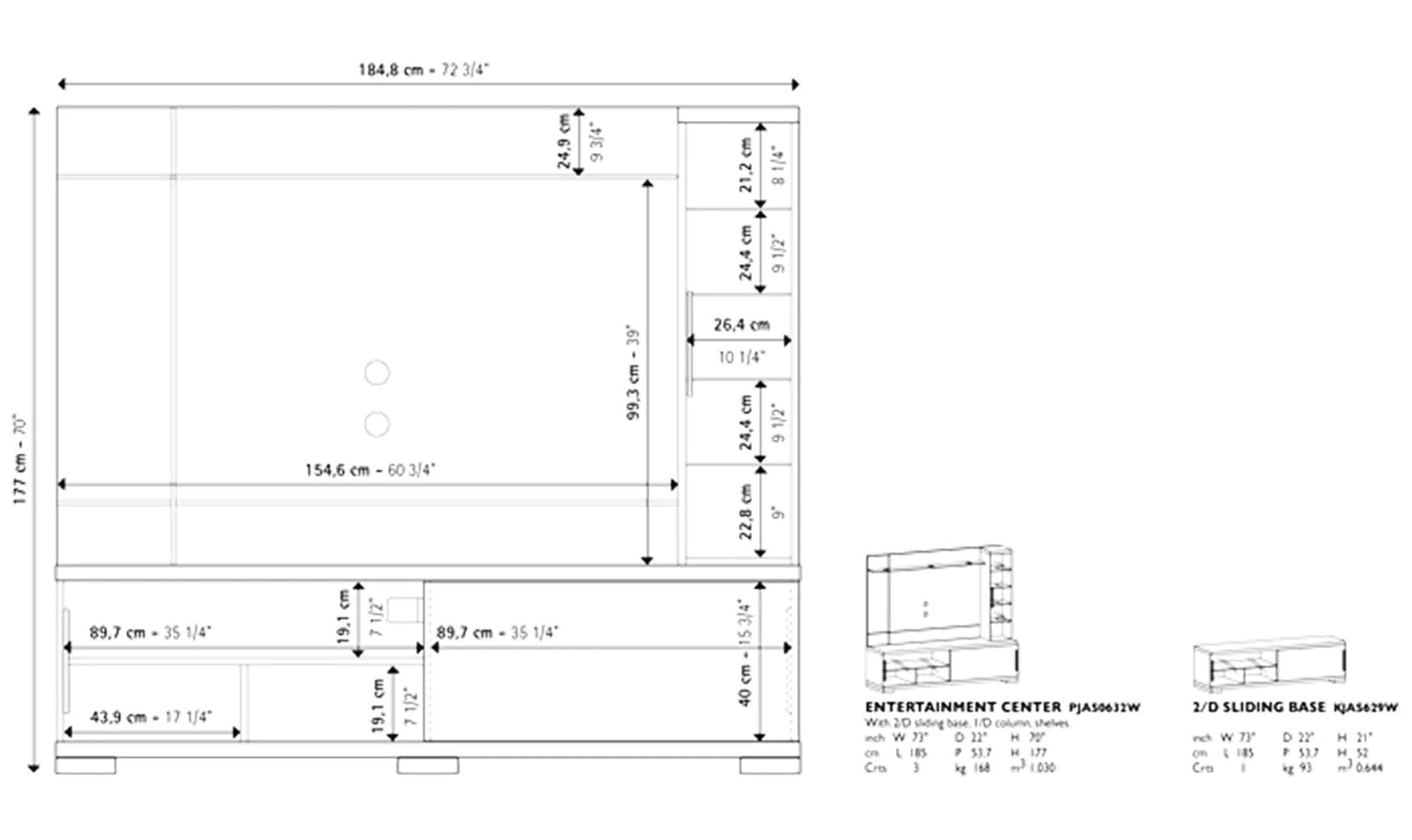 Asti TV Stand |ALF (+) DA FRE
