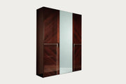 Bellagio 3-door wardrobe with a mirror panel on a white background