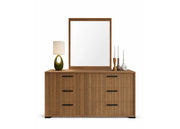 Ritmo 6-Drawer Dresser in Toffee Eco Oak | Alf Italia