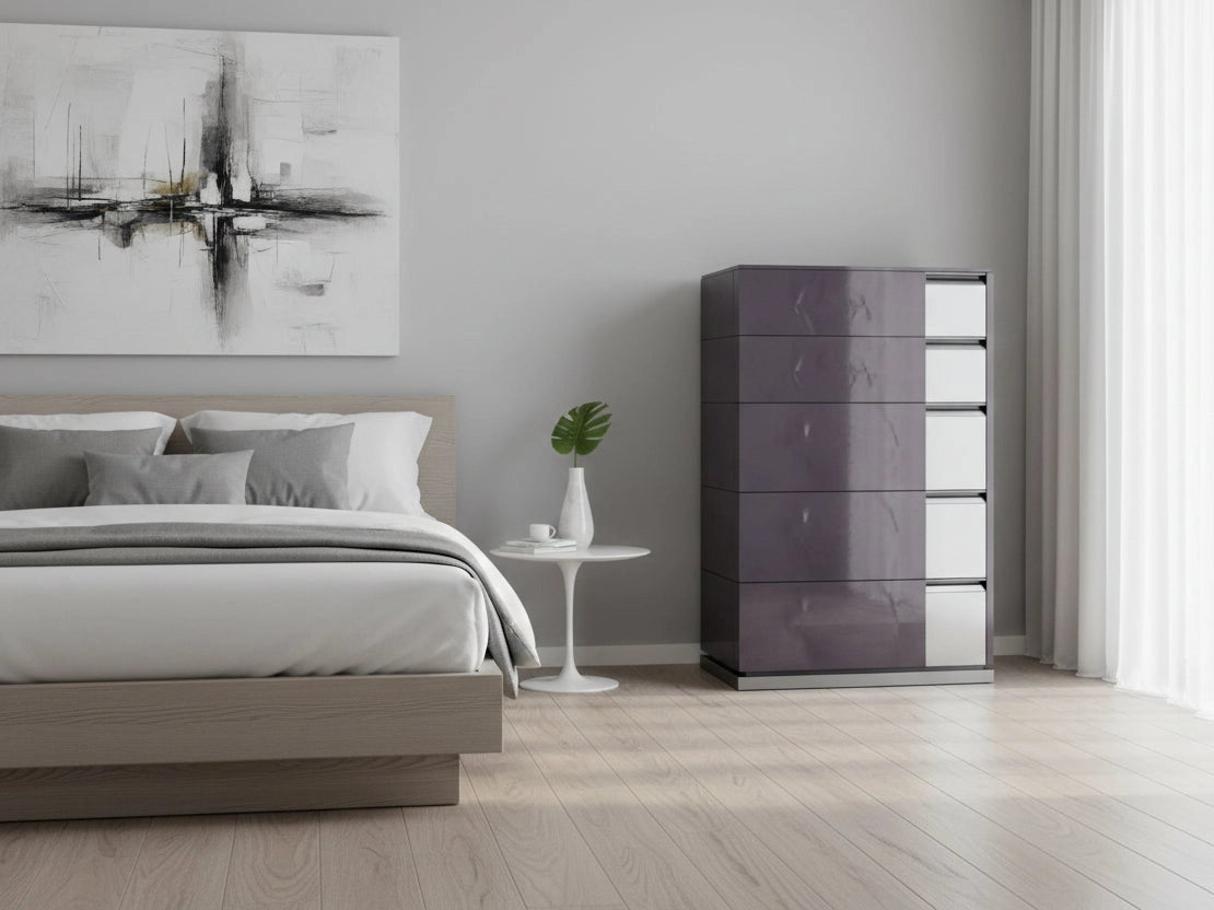 Heritage dark gray chest of drawers by ALF Italia