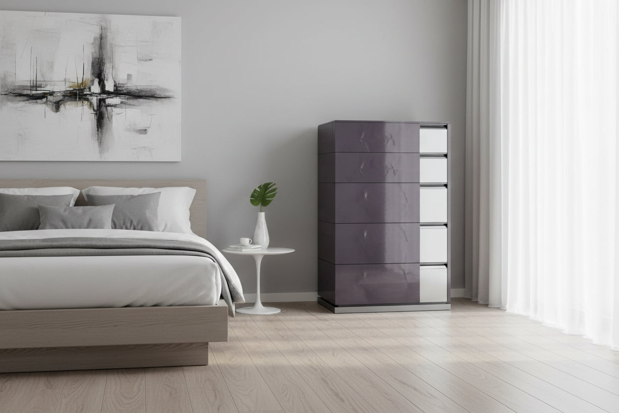 Heritage dark gray chest of drawers by ALF Italia