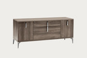 Matera credenza with metal legs on a white background