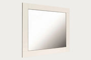 Canova rectangular mirror with a beige frame on a white background