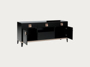 Mont Noir black high-gloss entertainment console 