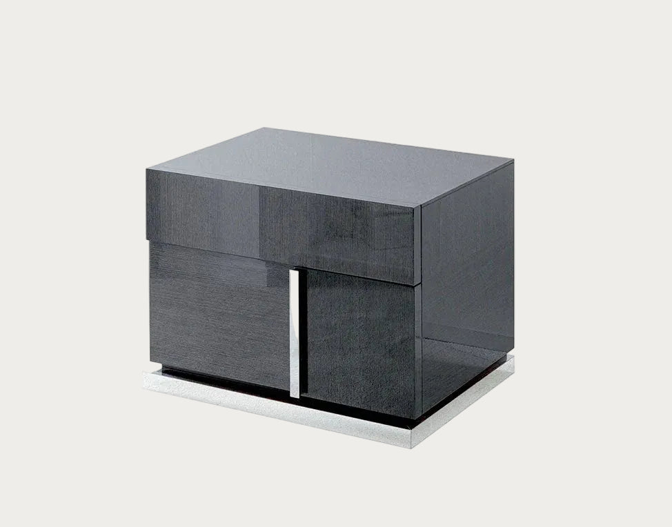 Monte Carlo Modern 2-Drawer Nightstand, Right