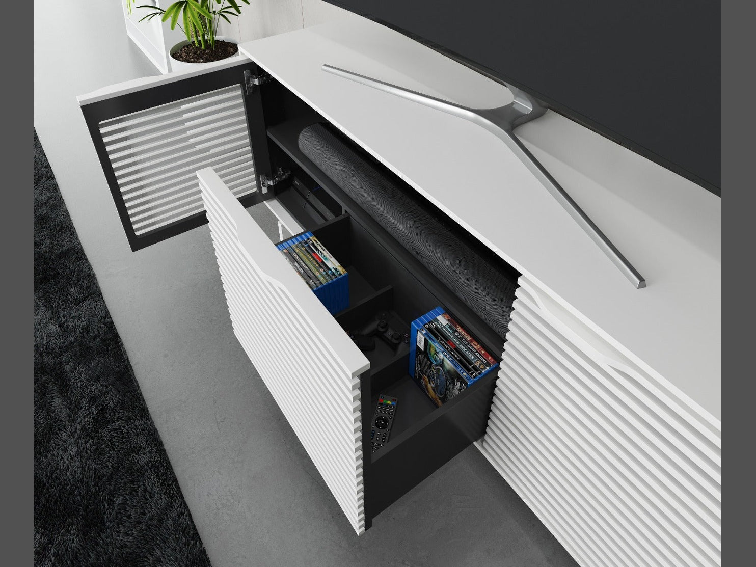 BDI Align 7473-ME Storage Console + Media Cabinet