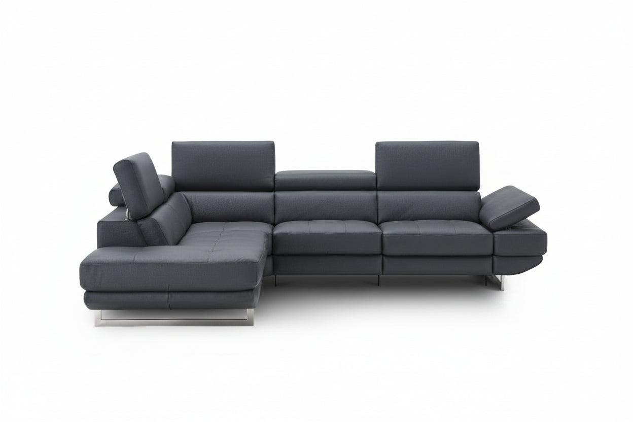 Annalaise Recliner Leather Sectional