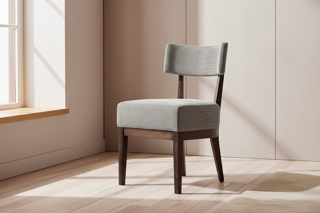 Fabia Dining Chair, Calipso Fabric Upholstery
