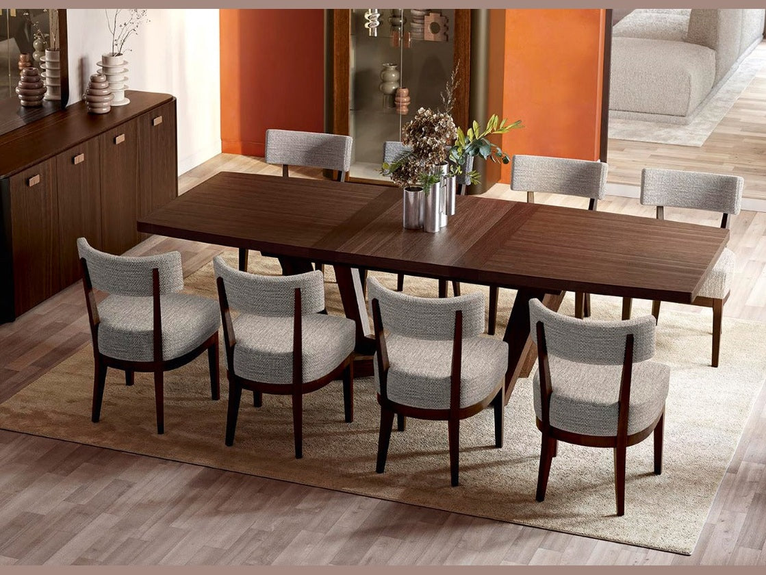 Fabia Dining Chair, Calipso Fabric Upholstery