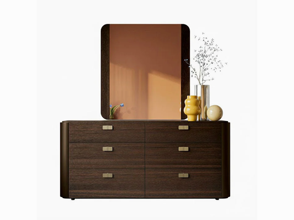 Appia 59 inch Dresser – Italian Modern 6-Drawer Dresser