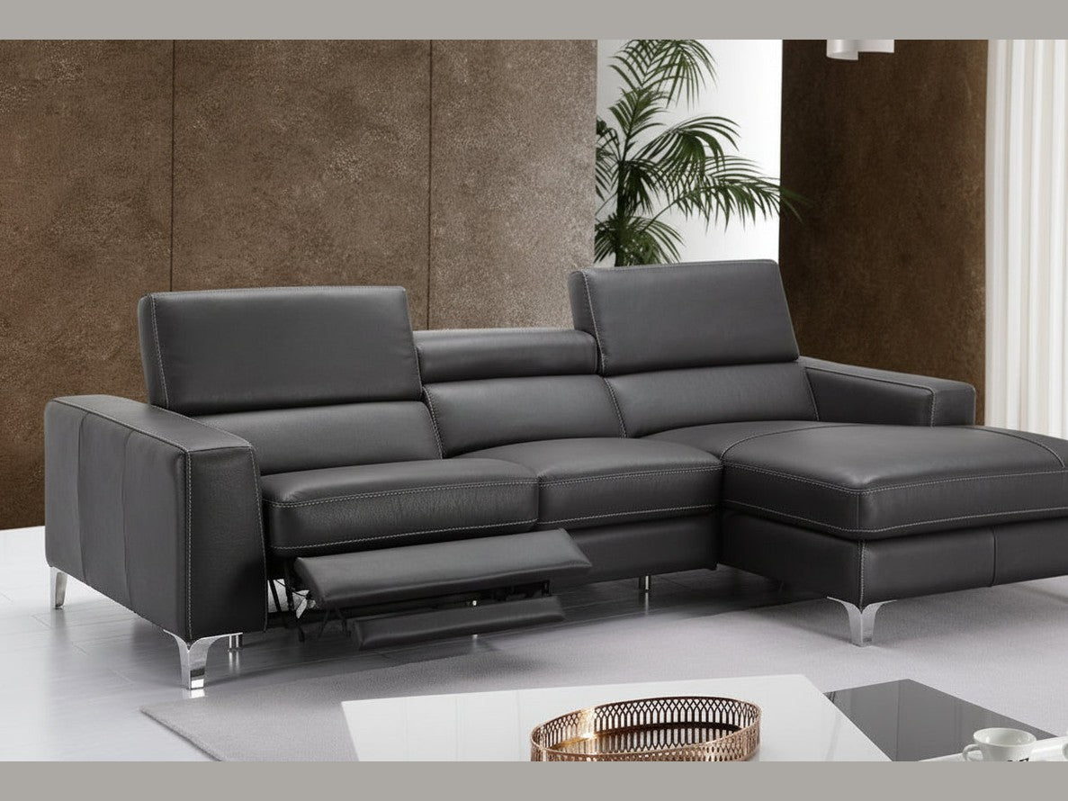 Ariana Leather Sectional Recliner
