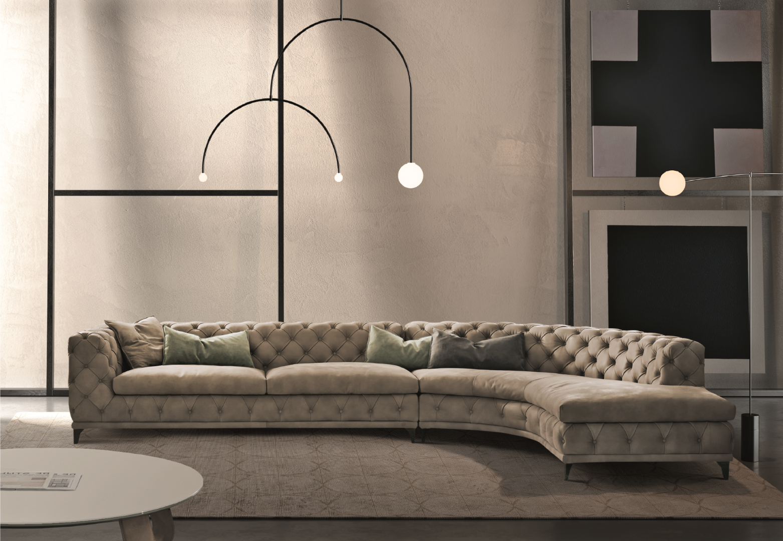 Gamma Arredamenti Aston Sectional A