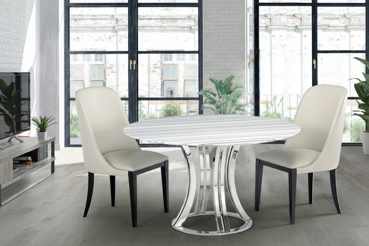 Stone International Aurora Round Dining Table