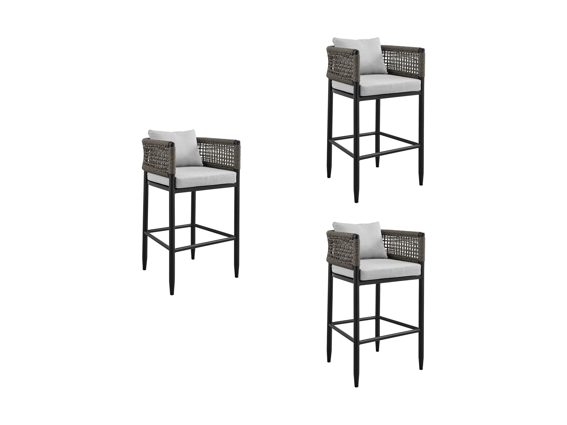 Alegria - Outdoor Patio Counter Height Bar Stool Set of 2