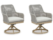 Seton Creek - Swivel Chair With Cushion (Set of 2) - Gray