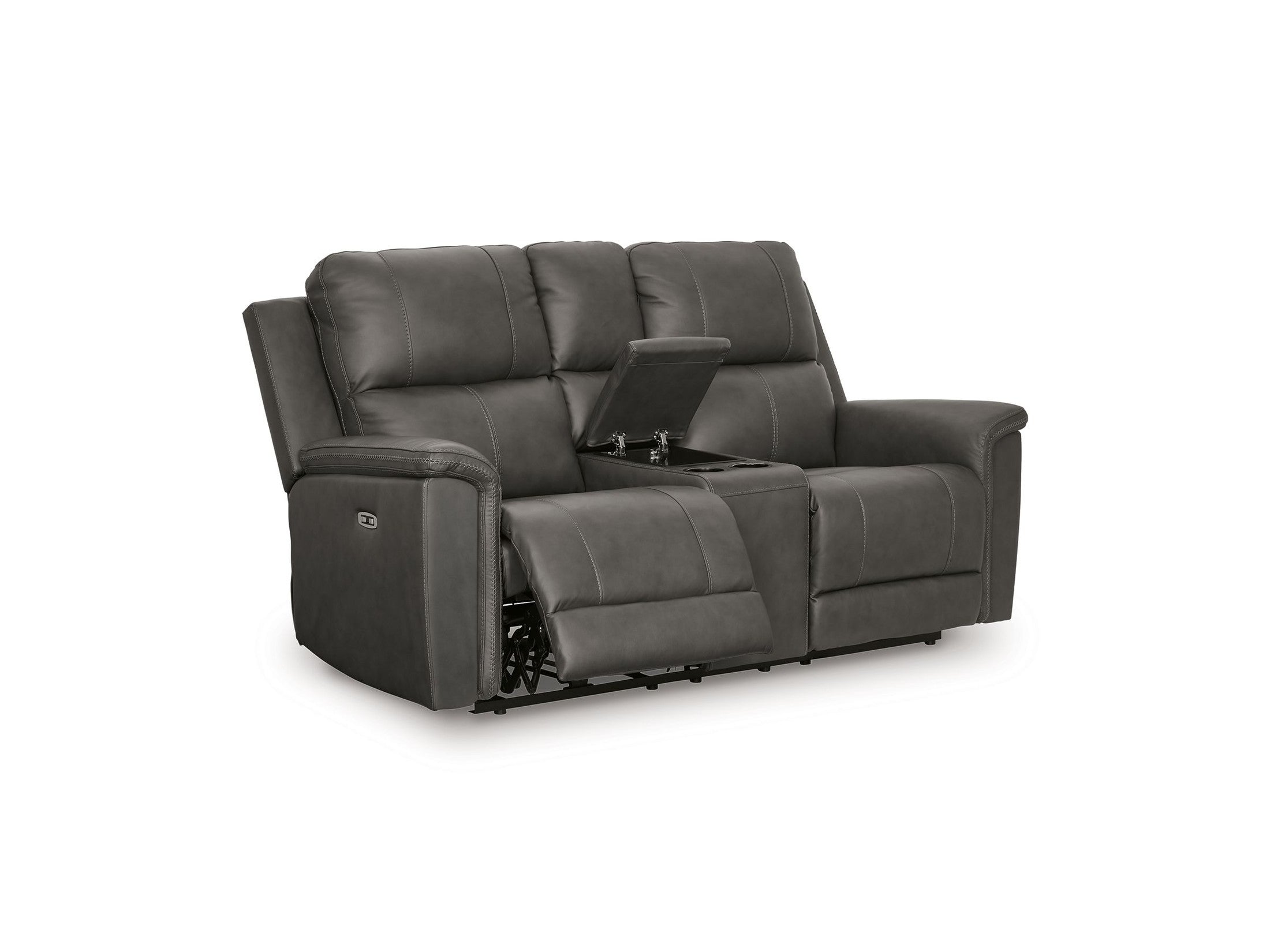 Bleckley - Power Reclining Loveseat With Console / Adjustable Headrest