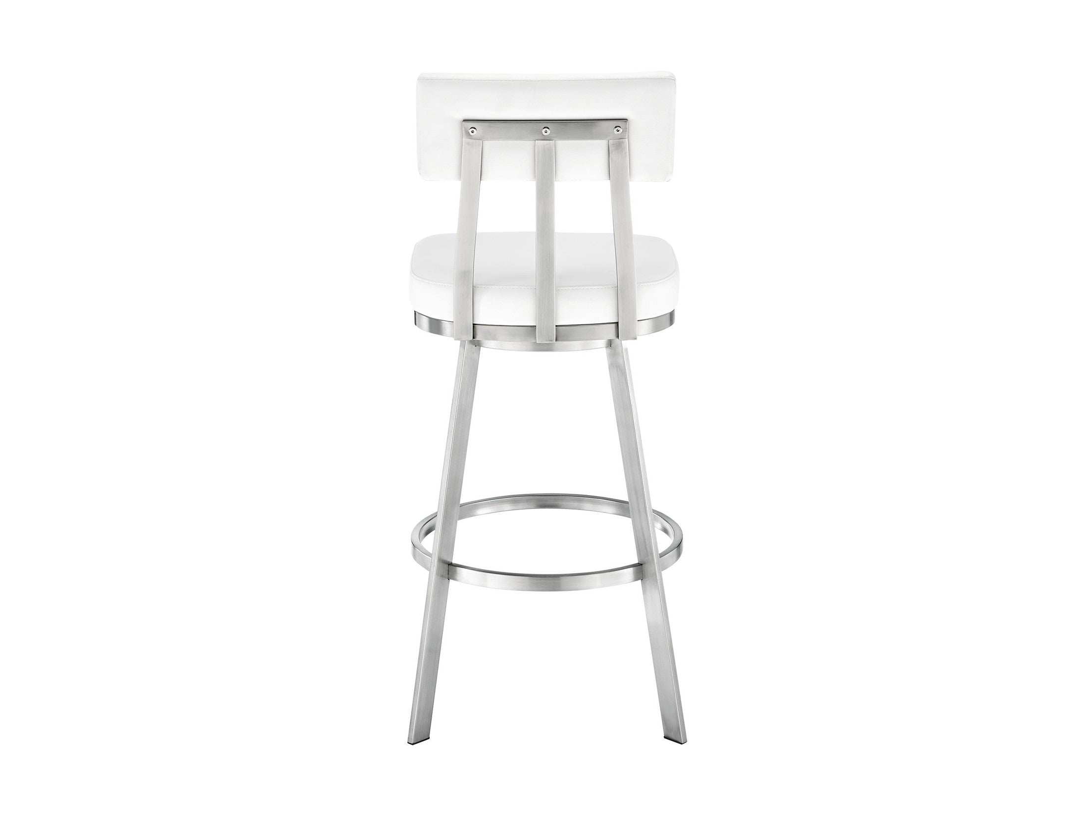 Benjamin - Swivel Stool - Brushed Steel Legs