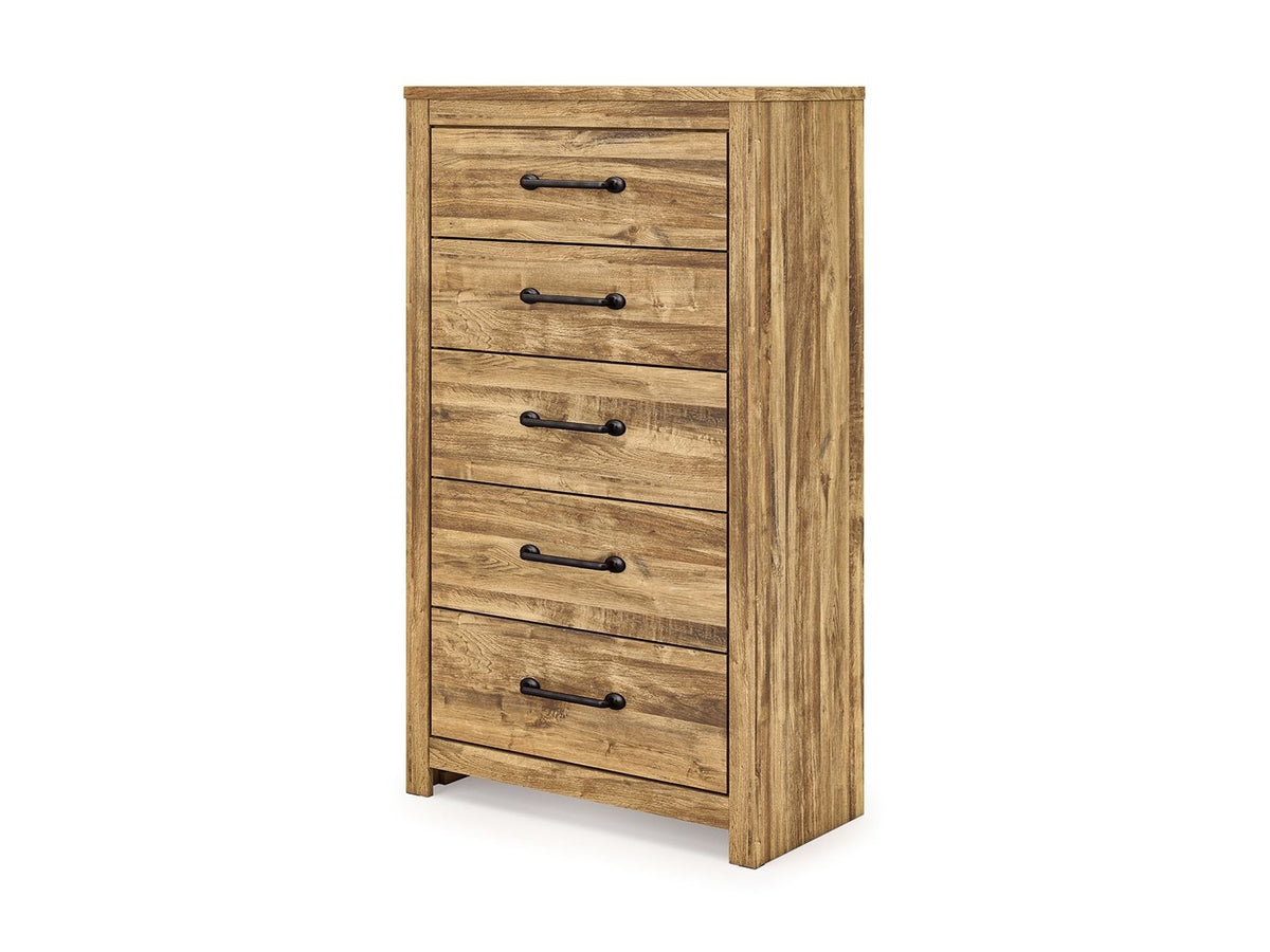 Maystonna - Five Drawer Chest - Brown