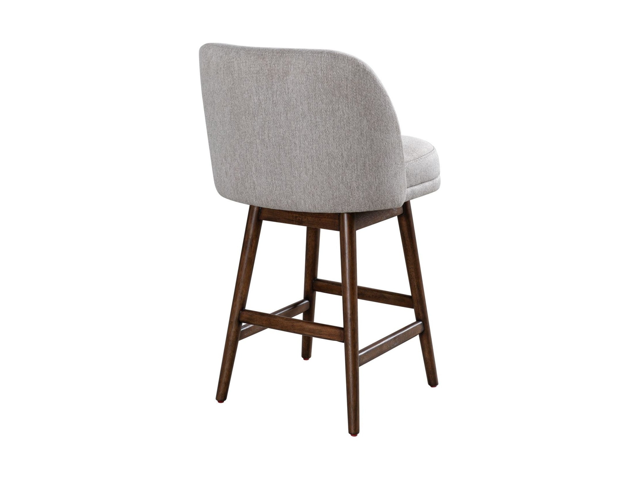 Sadie - Solid Wood Upholstered 26" Counter Height Swivel Barstool