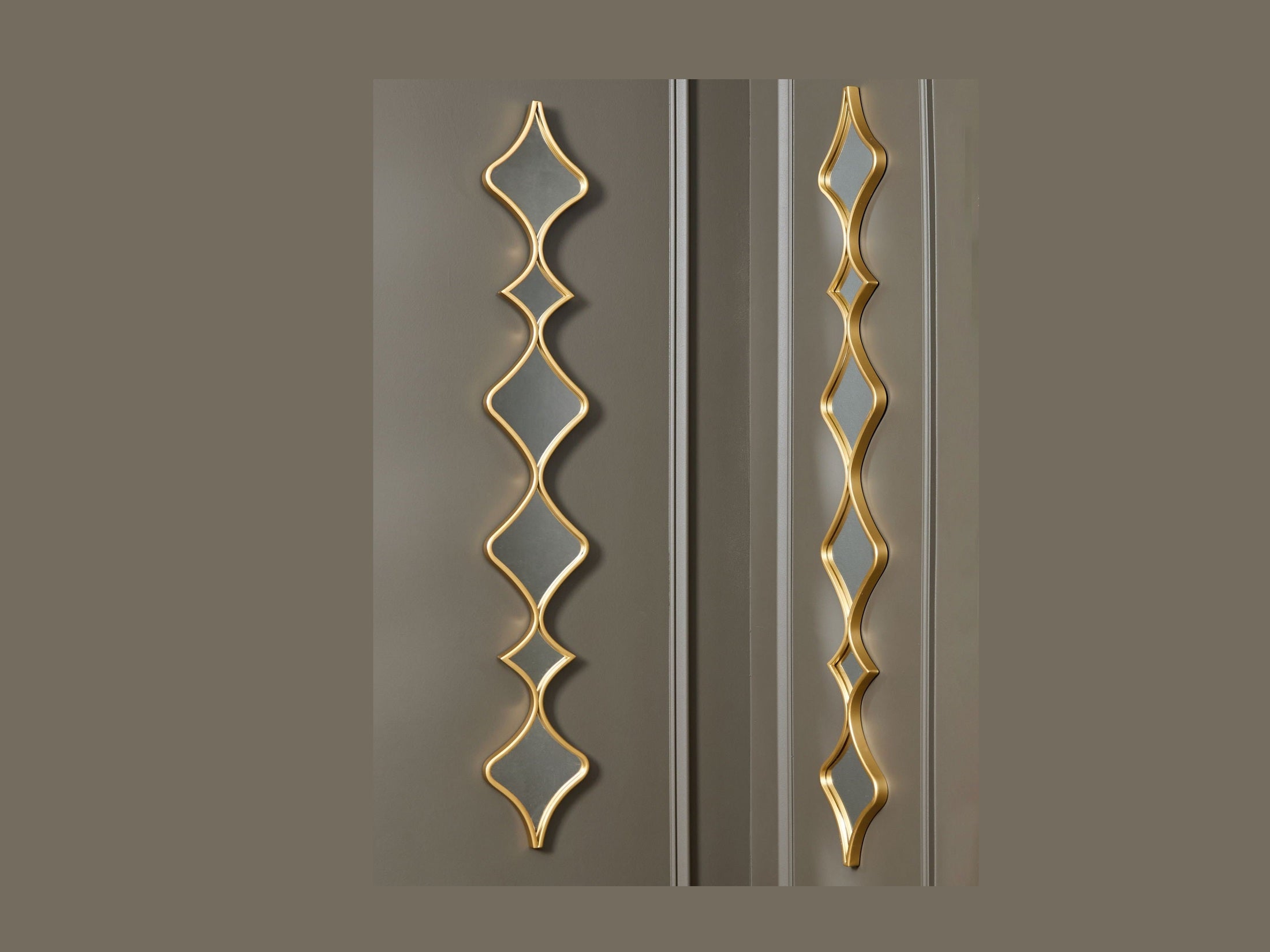 Harriswood - Accent Mirror Set (Set of 2) - Gold Finish