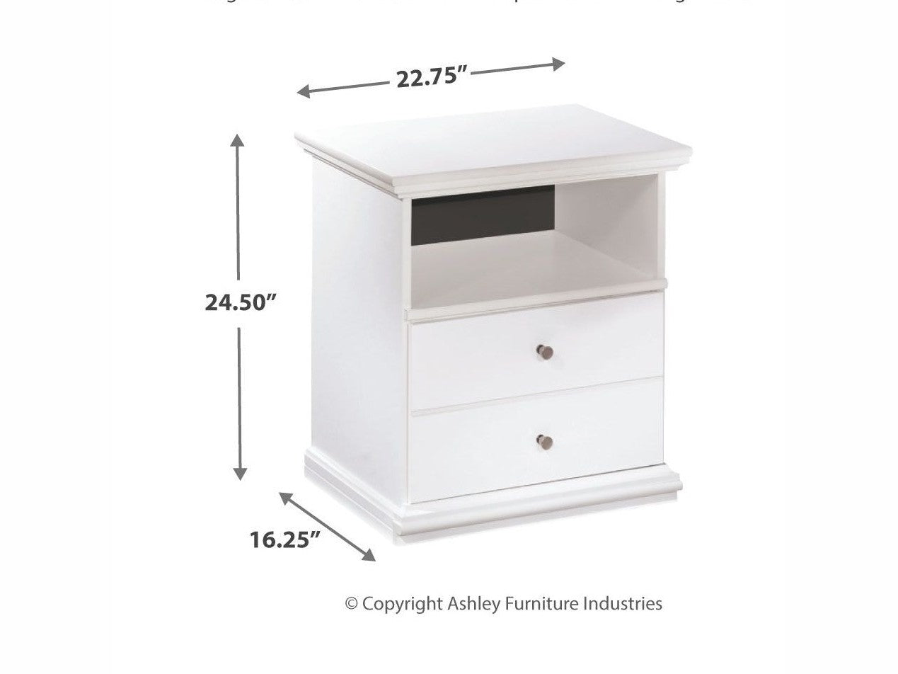 Bostwick Shoals - One Drawer Night Stand - White