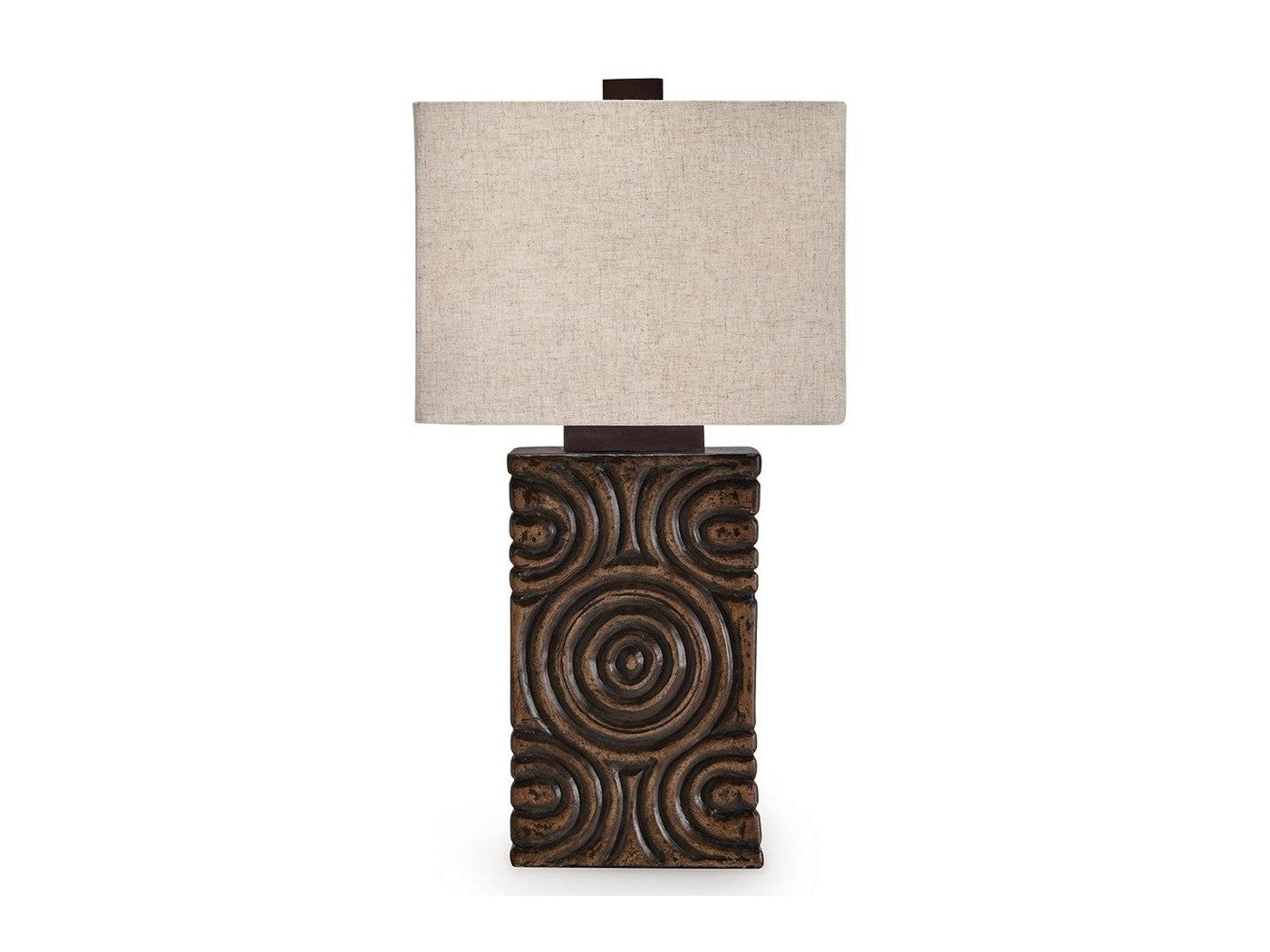 Heathbury - Paper Table Lamp - Antique Brown