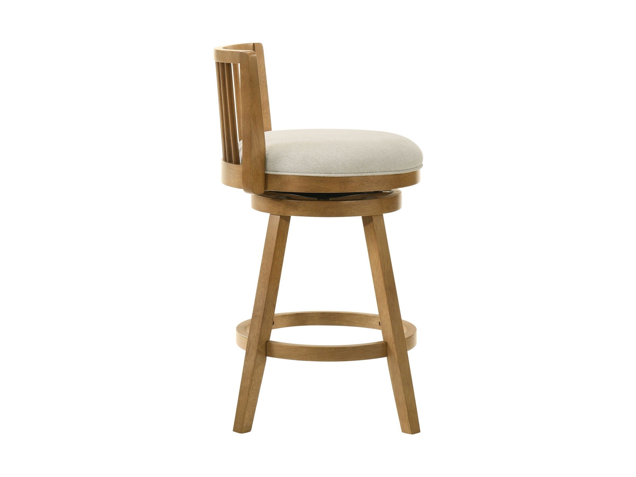 Harper - 30" Amber Glow Bar Height Rubberwood Swivel Barstool