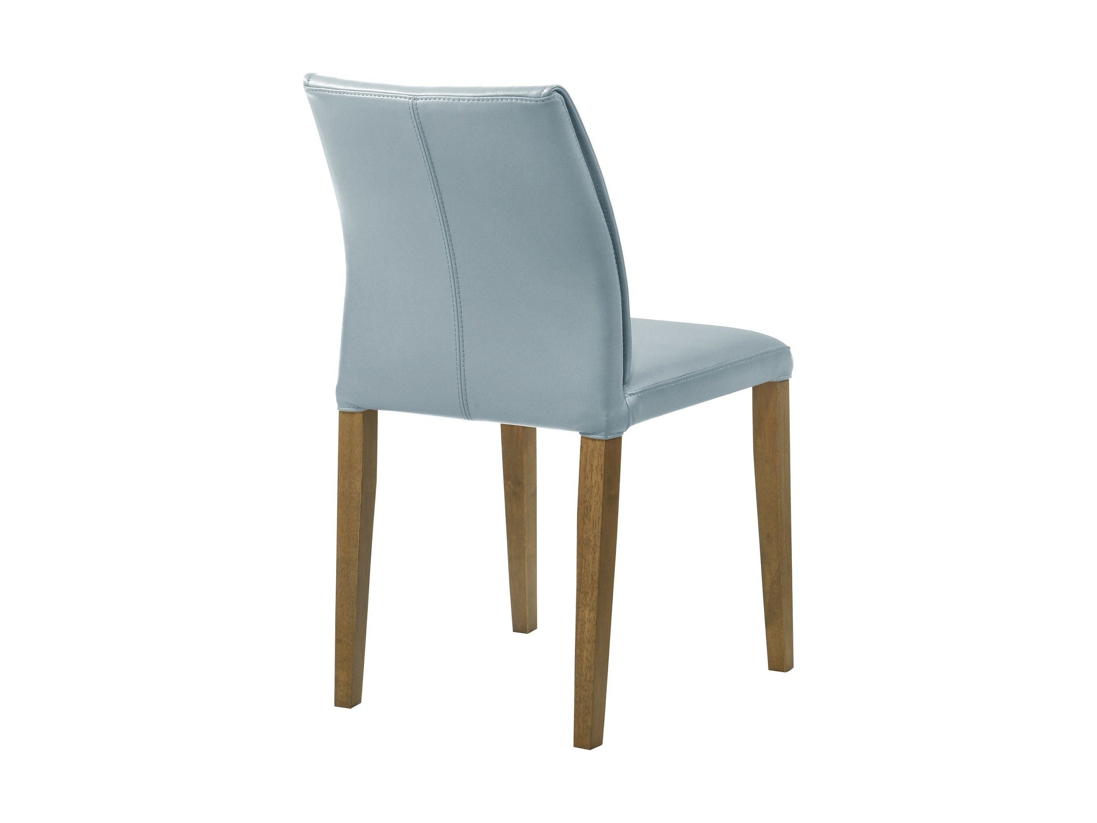 Velena - Full Back Top Grain Leather Upholstered Wood Dining Chairs (Set of 2) - Blue