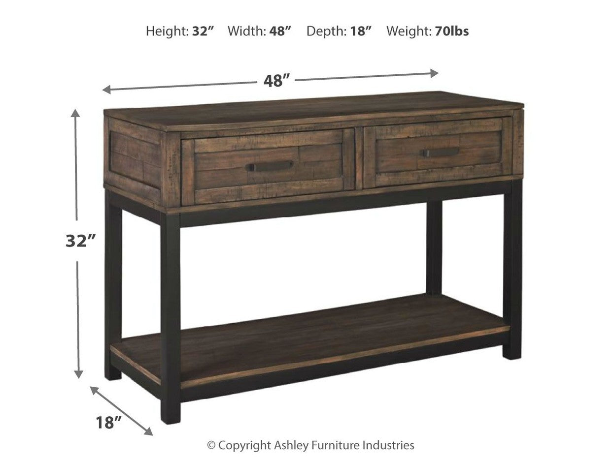 Johurst - Sofa Table - Grayish Brown