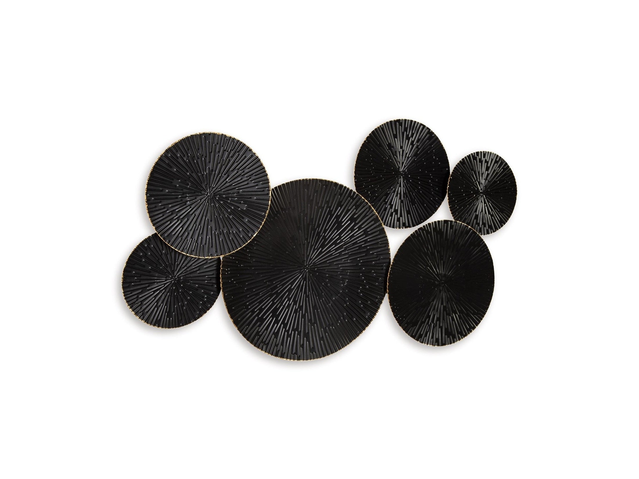 Rhetlen - Wall Decor - Black / Gold Finish