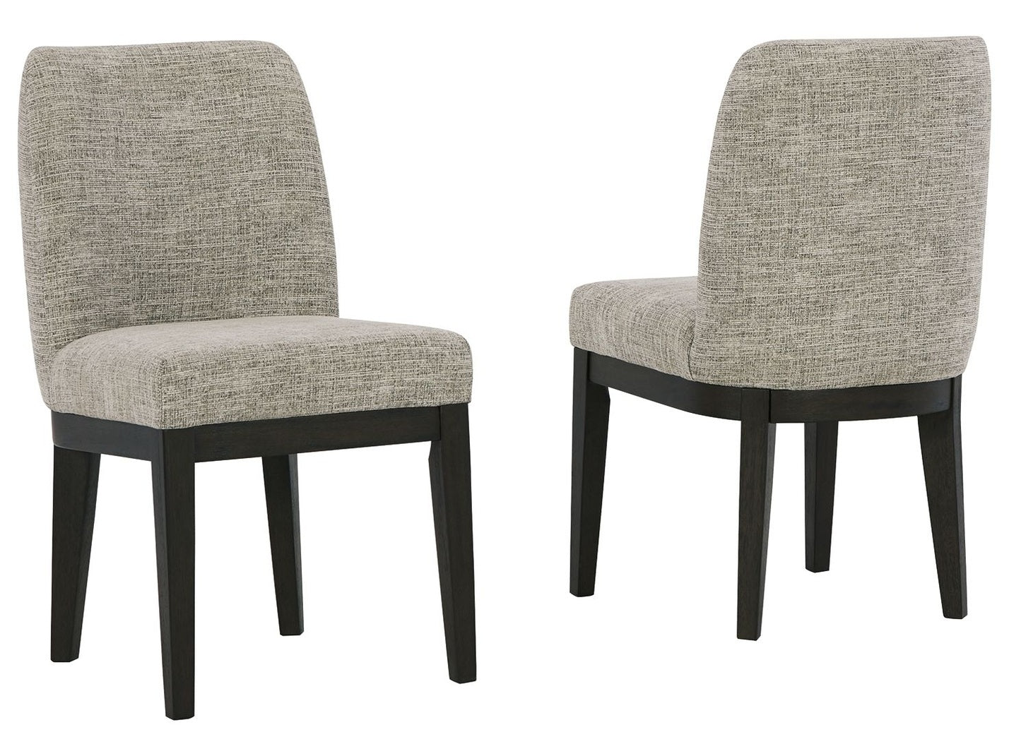Burkhaus - Dining UPH Side Chair (Set of 2) - Beige / Dark Brown