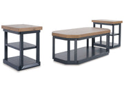 Landocken - Occasional Table Set (Set of 3) - Brown / Blue