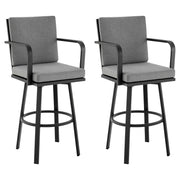 Arnauld - 30" Outdoor Patio Swivel Bar Stool Set
