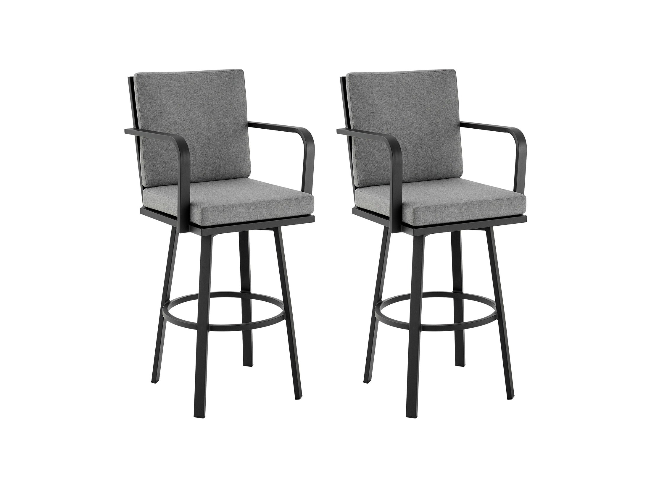 Arnauld - 30" Outdoor Patio Swivel Bar Stool Set