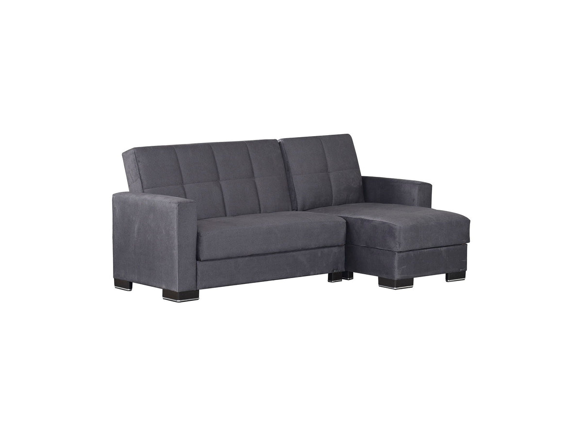 Ottomanson Armada - Upholstered Convertible Chaise Lounge With Storage - Microfiber