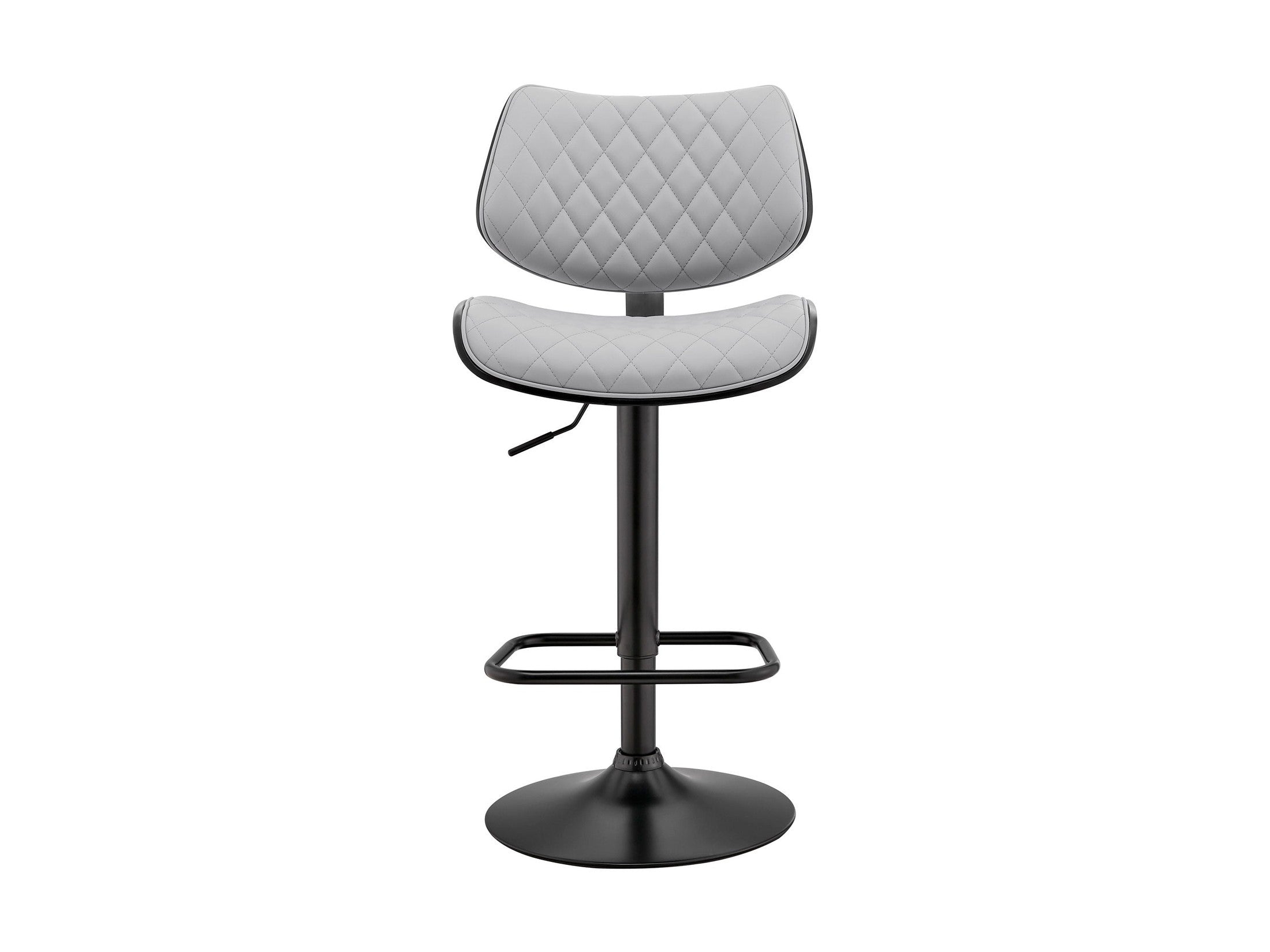 Leland - Adjustable Bar Stool - Gray / Black