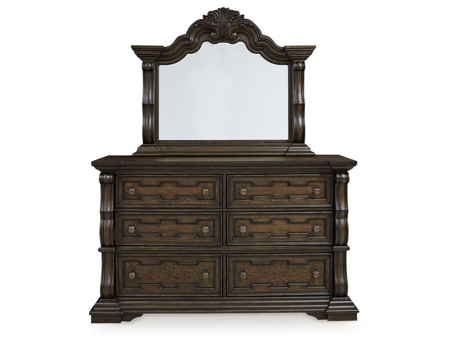 Maylee - Dresser And Mirror - Dark Brown