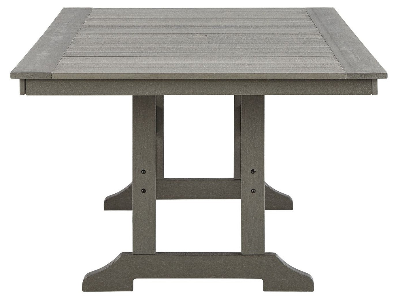 Visola - RECT Dining Table w/Umb OPT - Gray