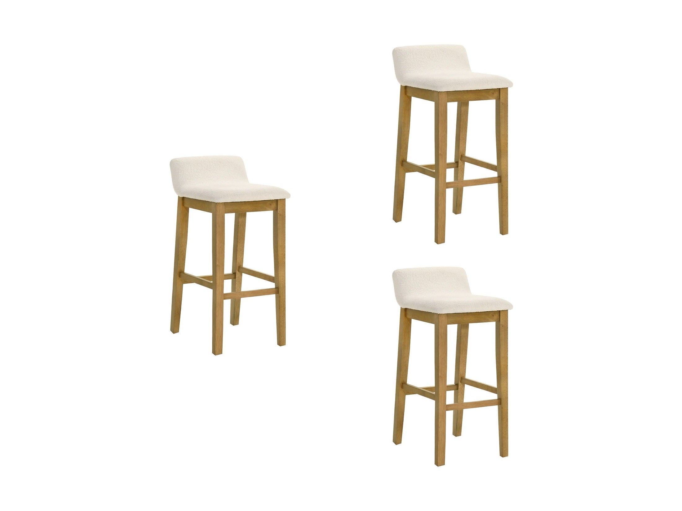 Annikah - Modern Transitional Wood Bar Height Kitchen Bar Stool